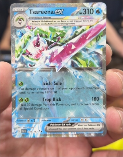 2023 Pokémon TCG SV04: Paradox Rift #046/182 Tsareena ex — front