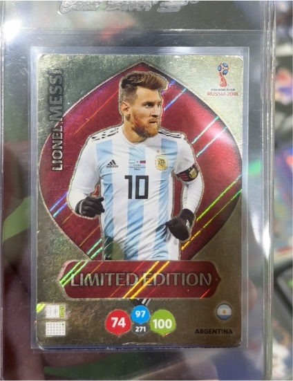 2018 Panini Adrenalyn XL World Cup Russia Limited Edition #Lionel Messi — front