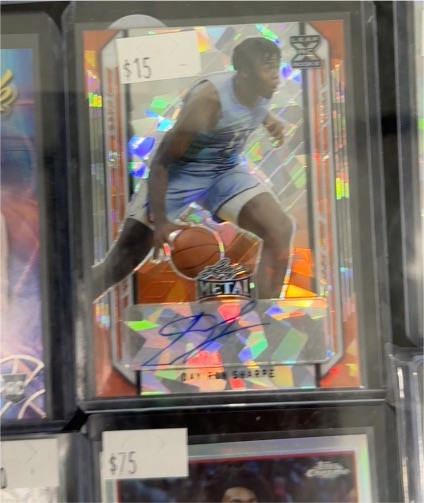 2021-22 Leaf Metal - Silver Wave #BA-DS1 Day'Ron Sharpe — front