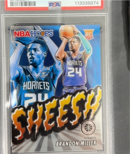 2023-24 Panini NBA Hoops Premium Stock #25 Brandon Miller — front