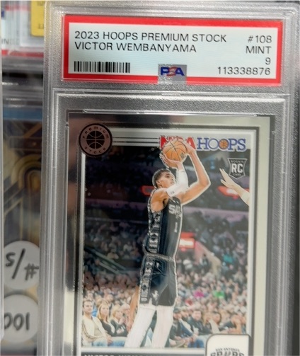 2023-24 Panini NBA Hoops Premium Stock #108 Victor Wembanyama — front