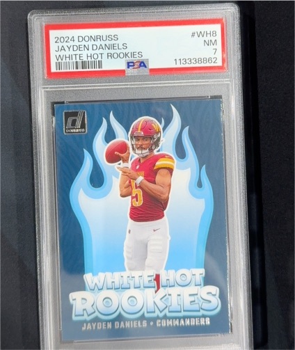 2024 Donruss #WH8 Jayden Daniels White Hot Rookies — front
