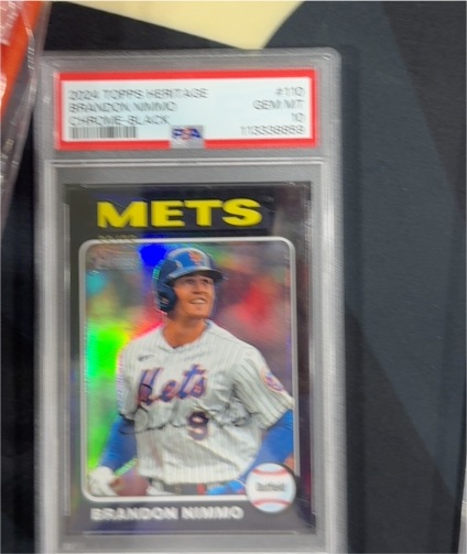 2024 Topps Heritage #110 Brandon Nimmo — front