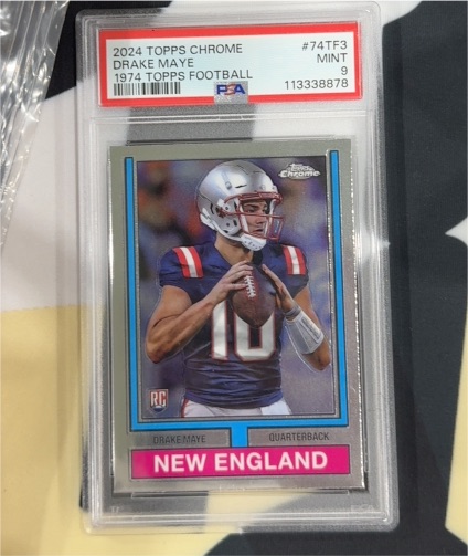 2024 Topps Chrome #74TF-3 Drake Maye — front