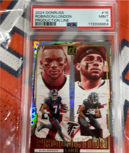 2024 Donruss #16 Bijan Robinson/Drake London — front
