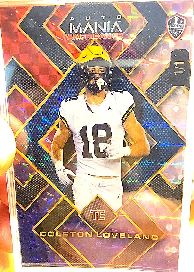 2023 Panini Auto Mania American Football Colston Loveland — front