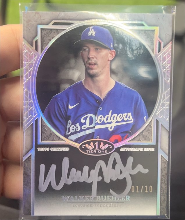 2024 Topps Tier One Next Level Autograph #NLA-WB Walker Buehler — front