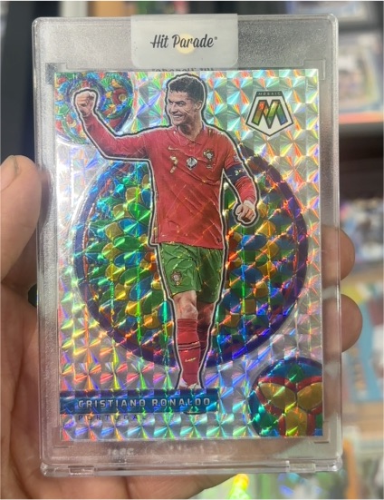 2021-22 Panini Mosaic Road to FIFA World Cup Stained Glass #7 Cristiano Ronaldo — front
