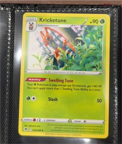 2022 Pokémon Astral Radiance #010 Kricketune — front