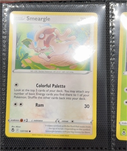 2022 Pokémon Silver Tempest #137 Smeargle — front