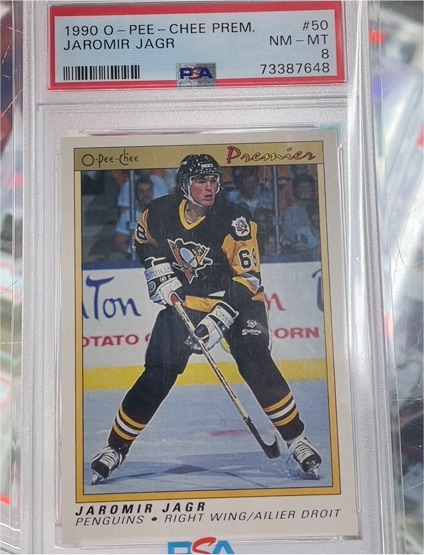 1990 O-Pee-Chee Premier #50 Jaromir Jagr — front
