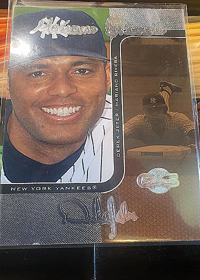 2006 Topps Co-Signers #42 Derek Jeter / Mariano Rivera — front