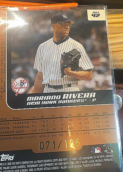 2006 Topps #42 Mariano Rivera — front
