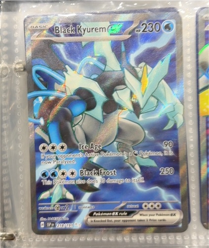 2024 Pokémon TCG Surging Sparks #218/191 Black Kyurem EX — front