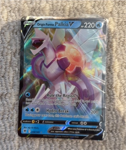 2022 Pokémon TCG Astral Radiance #039 Origin Forme Palkia V — front
