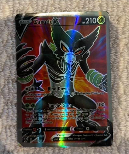 2020 Pokémon TCG Vivid Voltage #167 Zarude V — front