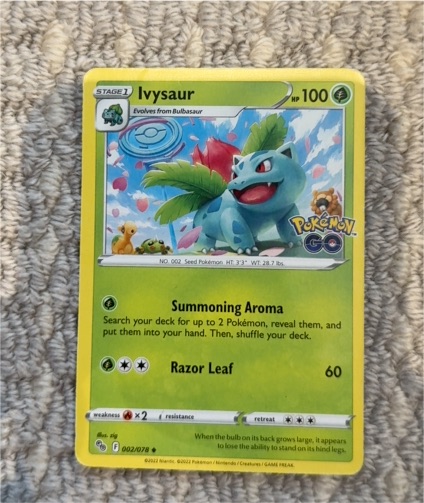 2022 Pokémon TCG Pokémon GO #002 Ivysaur — front