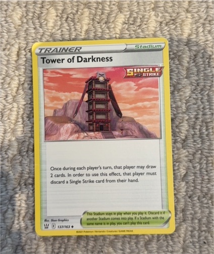 2021 Pokémon Sword & Shield Battle Styles #137 Tower of Darkness — front