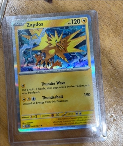 2024 Pokémon TCG #065 Zapdos — front