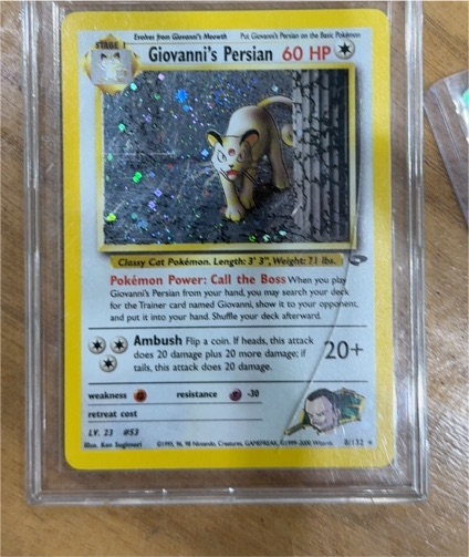 2000 Pokémon Gym Challenge #8 Giovanni's Persian — front