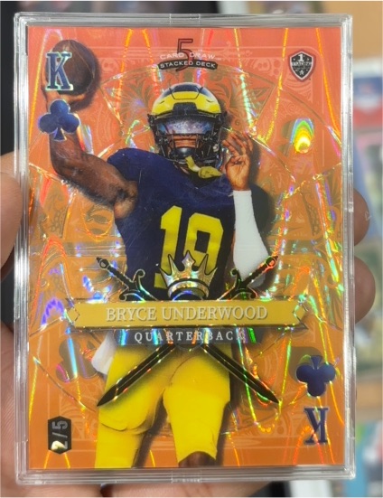 2023 Wild Card 5 Card Draw #5 Bryce Underwood — front