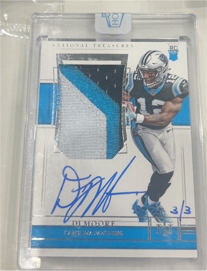 2018 Panini National Treasures #TF DJ Moore — front