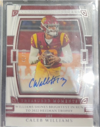 2023 Panini National Treasures Collegiate #TM-CW Caleb Williams — front