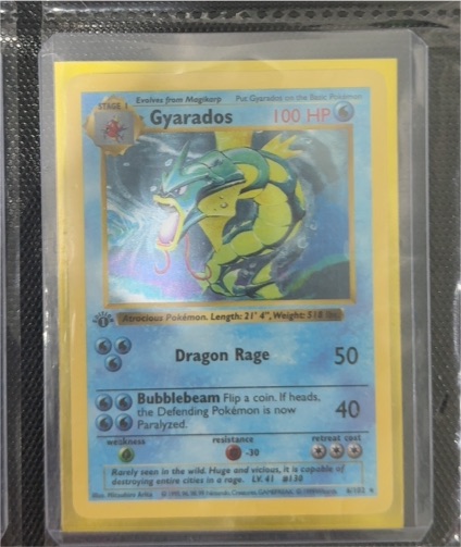 1999 Pokémon Base Set #6 Gyarados — front