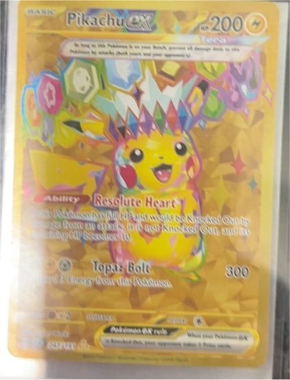 2024 Pokémon Scarlet & Violet Surging Sparks #247/191 Pikachu ex — front