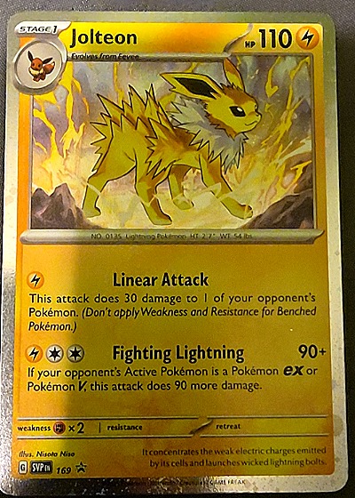 2025 Pokémon Scarlet & Violet Black Star Promo #169 Jolteon — front