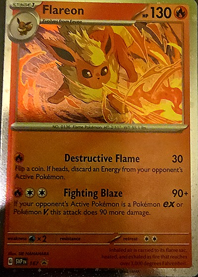 2023 Pokémon Scarlet & Violet Promo #167 Flareon — front