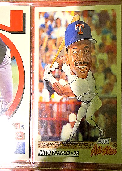 1992 Score #432 Julio Franco — front