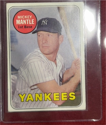 1969 Topps #500 Mickey Mantle — front