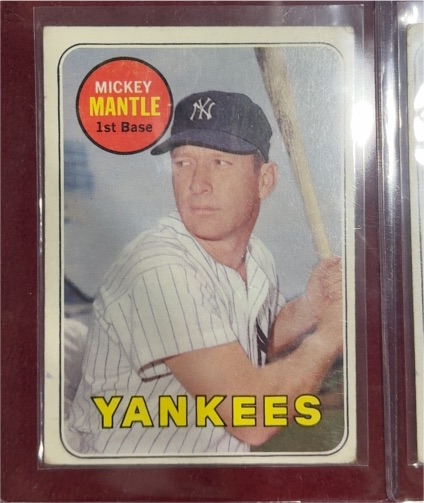 1969 Topps #500 Mickey Mantle — front