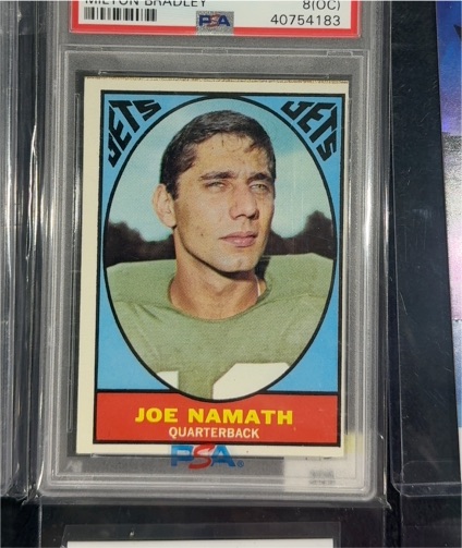 1967 Topps Milton Bradley #98 Joe Namath — front