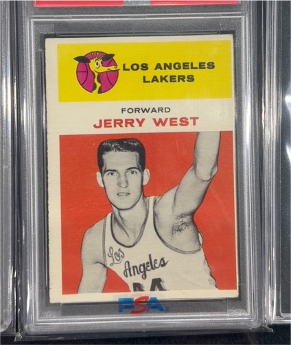 1961 Fleer #43 Jerry West Rookie Card — front