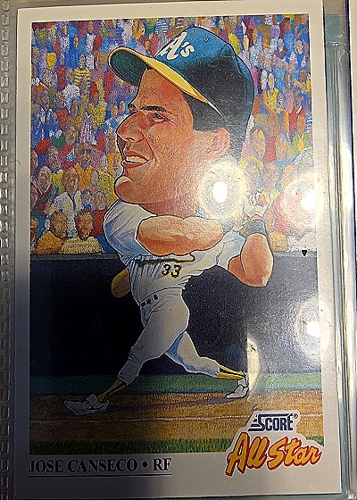 1991 Score #398 Jose Canseco — front
