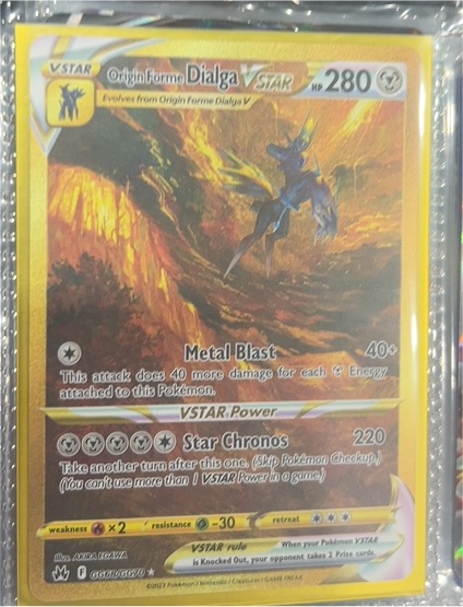 2023 Pokémon Crown Zenith #GG68 Origin Forme Dialga VSTAR — front