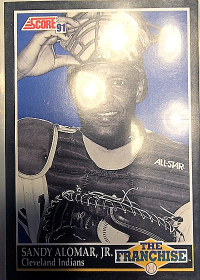 1991 Score #851 Sandy Alomar Jr. — front