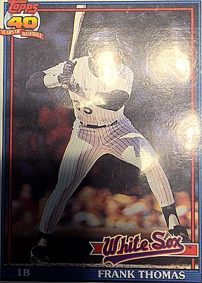 1991 Topps #79 Frank Thomas — front