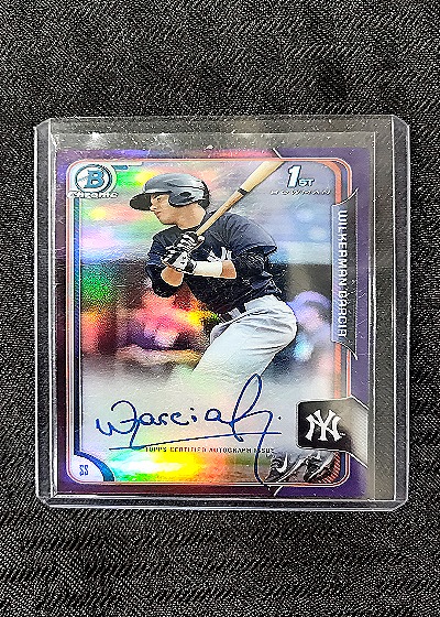 2015 Bowman Chrome #BCAP-WG Wilkerman Garcia — front