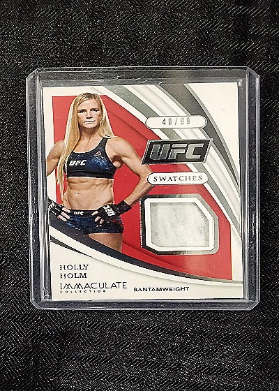 2021 Panini Immaculate UFC Swatches #S-HHM Holly Holm — front