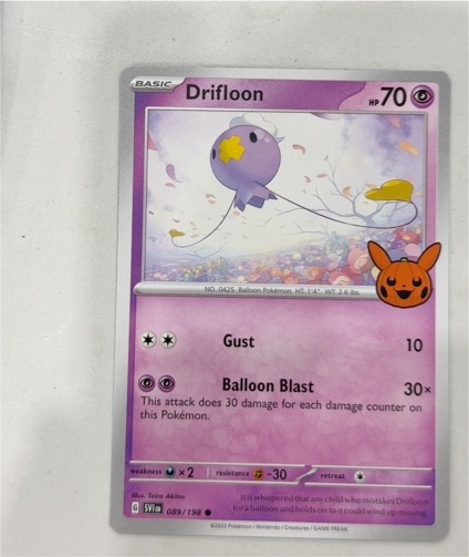 2023 Pokémon Trick or Trade #089 Drifloon — front