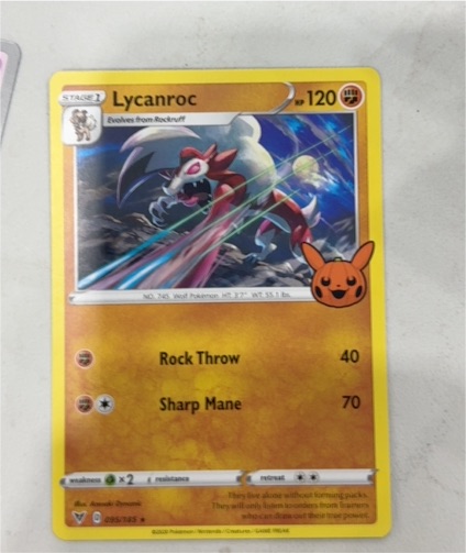 2023 Pokémon TCG Trick or Trade #095 Lycanroc — front
