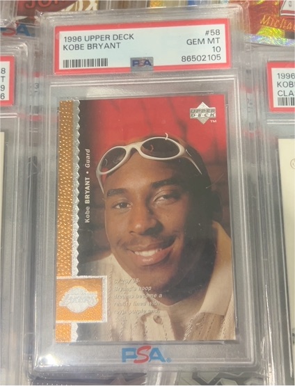 1996 Upper Deck #58 Kobe Bryant — front