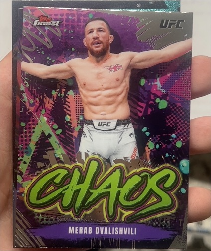 2024 Topps Finest UFC Chaos #CHA-9 Merab Dvalishvili — front