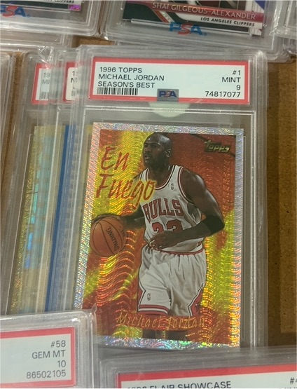 1996 Topps Season's Best #1 Michael Jordan — front