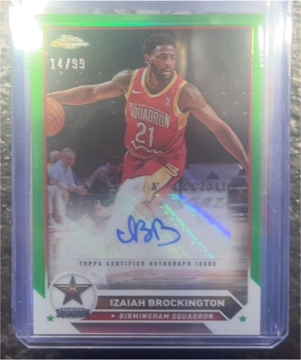 2023-24 Topps Chrome G League #AC-IB Izaiah Brockington — front