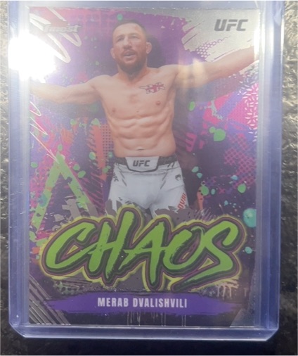 2024 Topps Finest UFC #CHA-9 Merab Dvalishvili Chaos — front