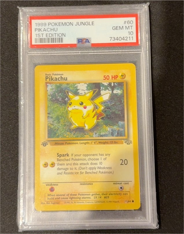 1999 Pokémon Jungle #60 Pikachu — front